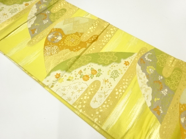 JAPANESE FUKURO OBI / WOVEN MOUNTAINS